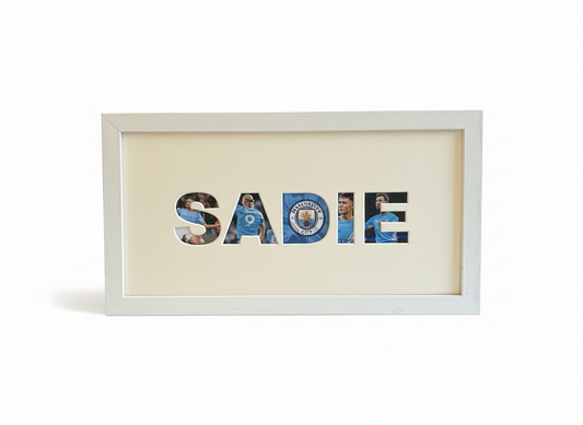 Personalised name frame (Football Club theme)