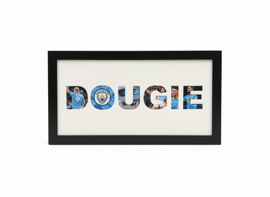 Personalised name frame  (Football Club theme)